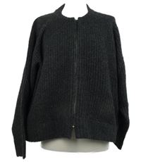 Dámský tmavošedý propínací svetr Dunnes 