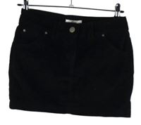 Dámská černá manšestrová sukně vel. 34