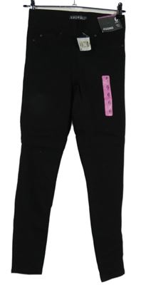Nové - Dámske čierne džegíny Denim