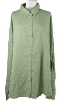 Dámská světlezelená lněná halenka Asos vel. 56