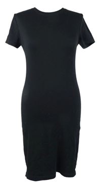 Dámske čierne tričkové šaty H&M