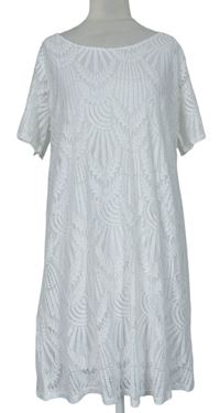 Dámske biele čipkové šaty Made in Italy
