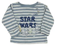 Modro-bílé pruhované triko se Star Wars George
