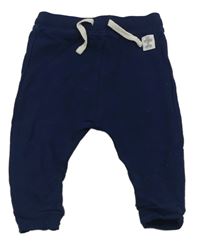 Tmavomodré baggy tepláky s nášivkou M&S