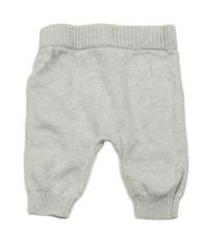 Svetlosivé pletené tepláky Tu