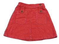 Tmavoružová menšestrová sukňa Next