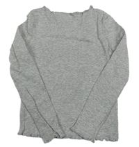 Svetlosivé rebrované tričko M&Co.