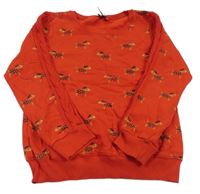 Červená mikina s pejsky Next