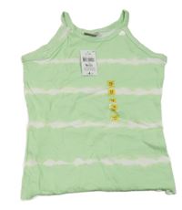 Nové - Mintovo-biely batikovaný top