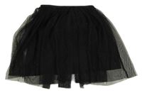 Čierna trblietavá tylová sukňa H&M