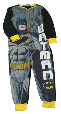 Černo-šedý fleecový overal - Batman