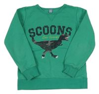 Zelená mikina s dinosaurem Dopodopo