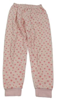 Světlerůžové sametové pyžamové kalhoty C&A
