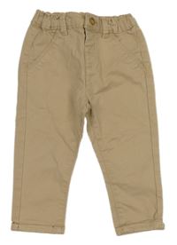 Béžové plátenné nohavice Kiabi