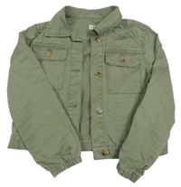 Khaki plátěná crop bunda F&F