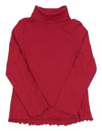 Malinový rolák s kroucenými lemy C&A