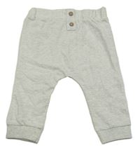 Svetlosivé melírované turecké tepláky Nutmeg