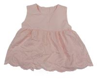 Nové - Světlerůžová tunika s madeirou 