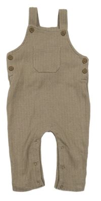 Hnědé vzorované laclové tepláky s kapsou Lullaby 