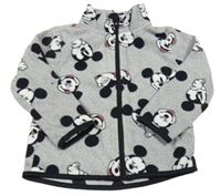 Sivá fleecová prepínaci mikina s Mickeym H&M