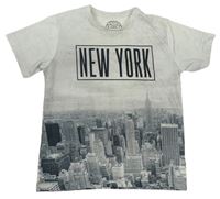 Sivé tričko s městem Urban