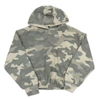 Sivá army crop mikina s kapucňou zn. Primark