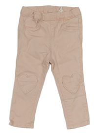 Svetloružové tregíny so srdiečkami H&M