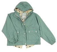 Zelenošedá nepromokavá jarná bunda s kapucňou M&S
