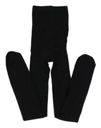 Čierne pančuchy s kamienkami