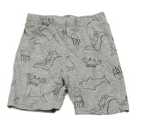 Šedé kraťasy se zvířátky Topolino