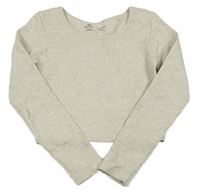 Béžové žebrované triko F&F