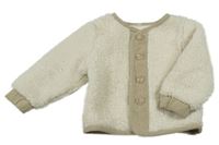 Smetanovo-béžová huňatá bunda  