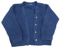 Tmavomodrý vzorovaný prepínaci sveter M&S