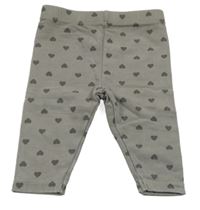 Sivé legíny so srdiečkami Dunnes