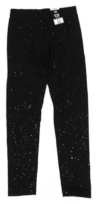 Nové - Čierne trblietavé legíny PEP&CO