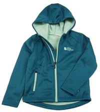 Petrolejová softshellová jarní bunda s kapucí Kuniboo