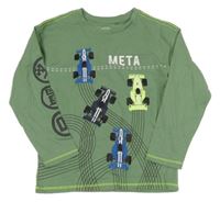 Zelené tričko s formulami a číslom Cool Club