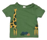 Zelené tričko se žirafami Alana
