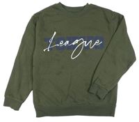 Khaki mikina s nápisom Primark