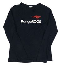 Tmavomodré triko s logem KangaROOS