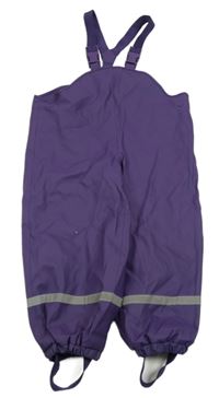 Purpurové nepromokavé na traké podšité nohavice TCM