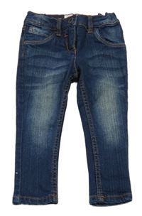 Tmavomodré skinny teplákové rifle impidimpi