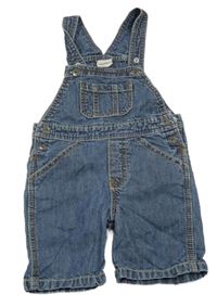 Modré riflové laclové kraťasy