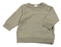 Kávová melírovaná mikina H&M