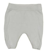 Biele pletené turecké tepláky so vzorovanymi pruhmi Next