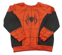 Červeno-čierna mikina s pavoukem - Spider-man H&M