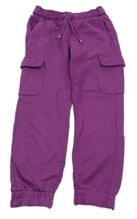 Borůvkové cargo tepláky OKaïdi