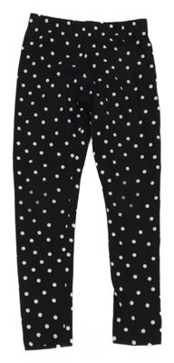 Čierno-biele bodkovaná é legíny PRIMARK