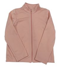 Svetloružová funkčná športová prepínaci mikina Decathlon