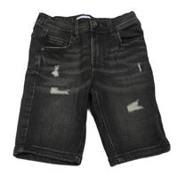 Černé riflové kraťasy s prošoupáním PRIMARK